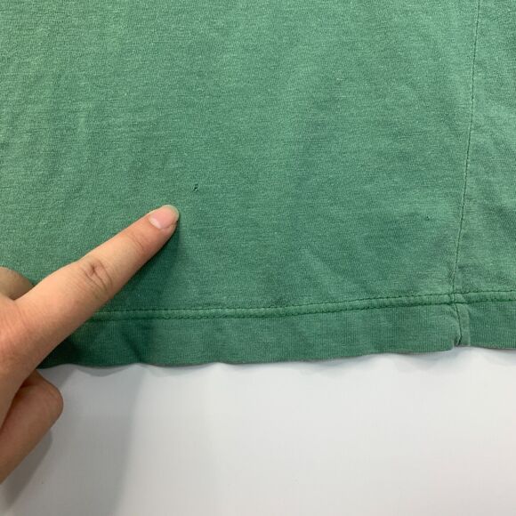 Replay Basic T Shirt Mens L Large Green Sanforized Cotton Union Made In USA Tee - Picture 12 of 16